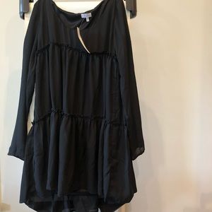 Black “Tier She Goes Again Shift Dress” Tobi